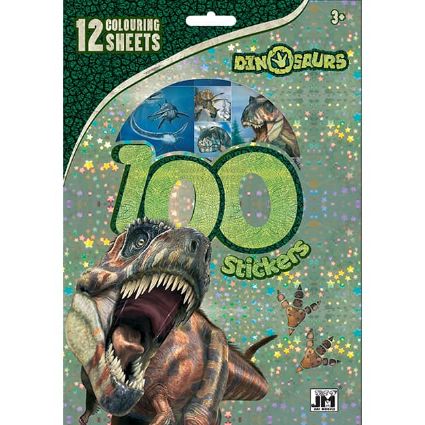 Picture of 100 stickers holograph set Dinosaurs