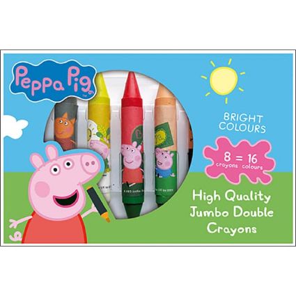 Picture of Double jumbo crayons Peppa Pig
