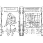 Picture of Colouring book A4 with stickers Frozen2