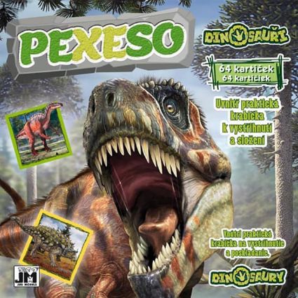 Obrázek Pexeso v sešitu Dinosauři