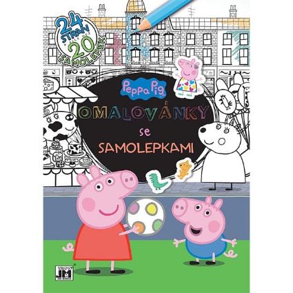 Picture of Colouring book A4 with stickers Peppa Pig