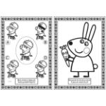 Picture of Colouring book A4 with stickers Peppa Pig