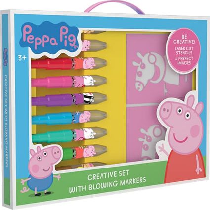 Picture of Creative set with blowing markers Peppa Pig