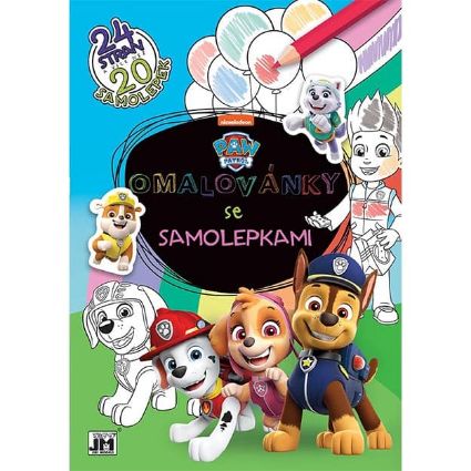 Picture of Colouring book A4 with stickers Paw Patrol