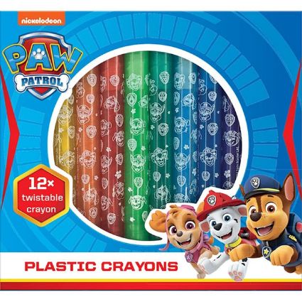 Paw sales patrol crayons