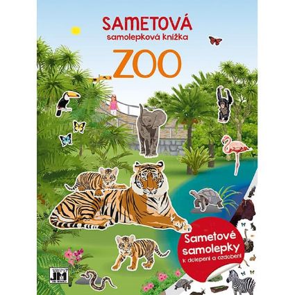 Obrázek Sametová samolepková knížka Zoo