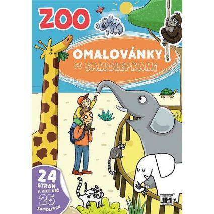 Obrázek Omalovánky A4 se samolepkami Zoo