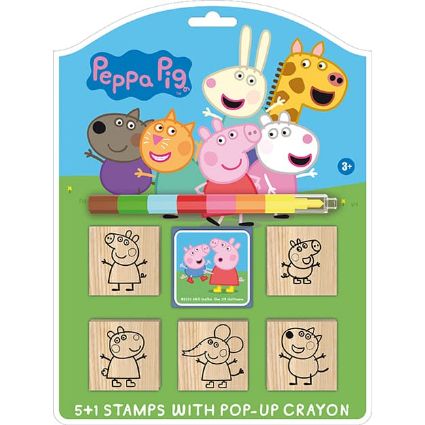 Picture of Stamps 5+1 with pop-up crayon Peppa pig