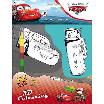 Picture of Colouring 3D puzzle set Cars