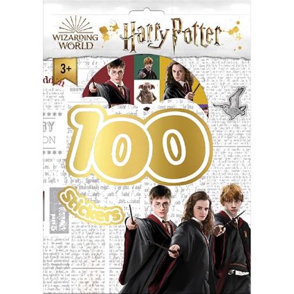 Obrázek 100 samolepek s omalovánkovými listy Harry Potter