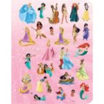 Obrázek 100 samolepek s omalovánkami Disney Princezny