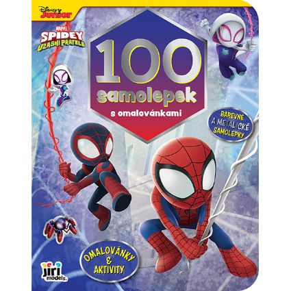 Obrázek 100 samolepek s omalovánkami Spidey