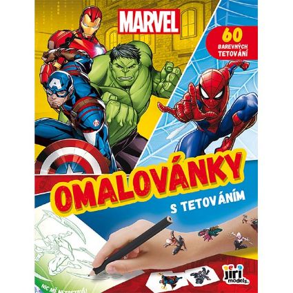 Obrázek Omalovánky s tetováním Marvel