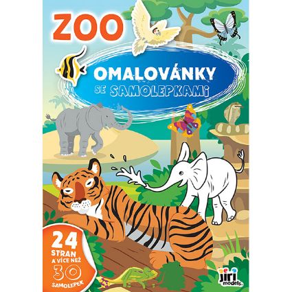 Picture of Colouring books A4 with stickers Zoo
