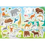 Picture of Colouring books A4 with stickers Zoo