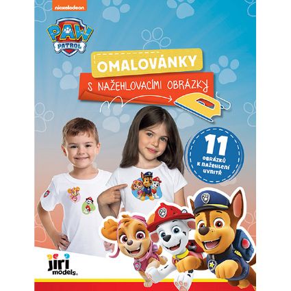 Obrázek Omalovánky s nažehlovacími obrázky Tlapková patrola