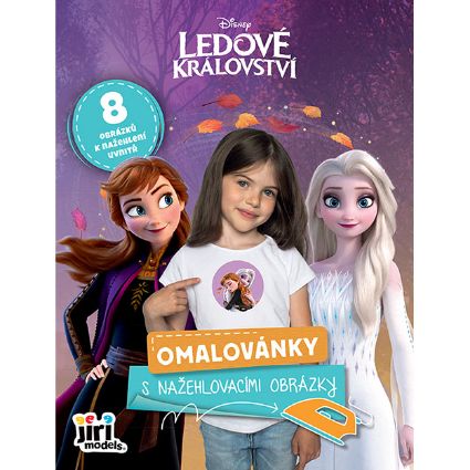 Obrázek Omalovánky s nažehlovacími obrázky Ledové království