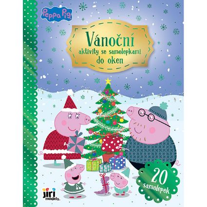 Obrázek Vánoční aktivity se samolepkami do oken Prasátko Peppa