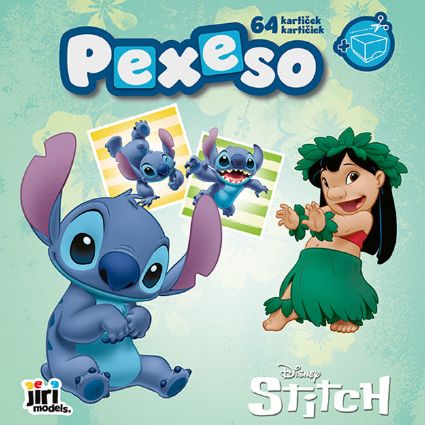 Obrázek Pexeso v sešitu Lilo & Stitch