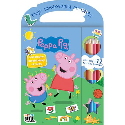 Obrázek Moje omalovánky na cesty Prasátko Peppa
