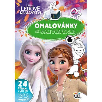 Obrázek Omalovánky A4 se samolepkami Ledové království
