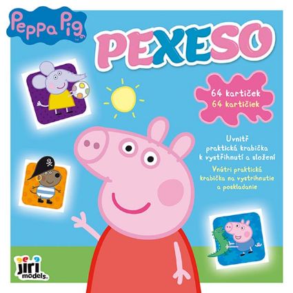 Obrázek Pexeso v sešitu Prasátko Peppa