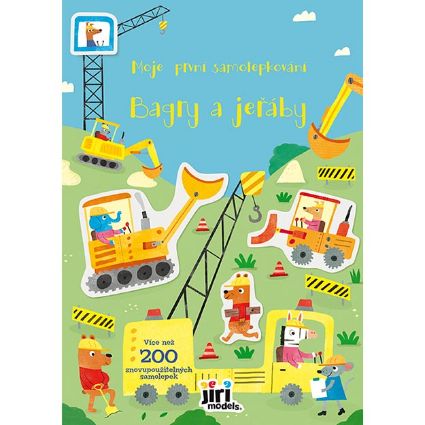 Obrázek Moje první samolepkování Bagry a jeřáby