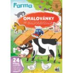 Obrázek Omalovánky A4 se samolepkami Farma