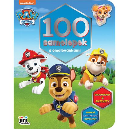 Obrázek 100 samolepek s omalovánkami Tlapková patrola