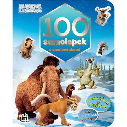 Obrázek 100 samolepek s omalovánkami Doba ledová