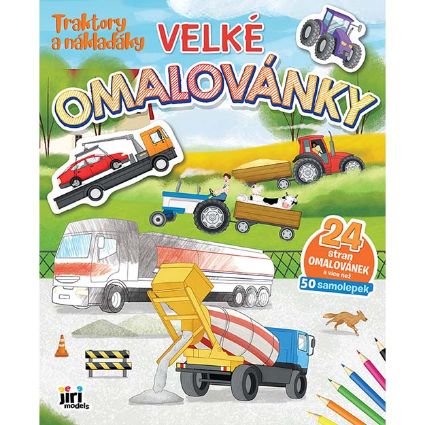 Obrázek Velké omalovánky Traktory a náklaďáky