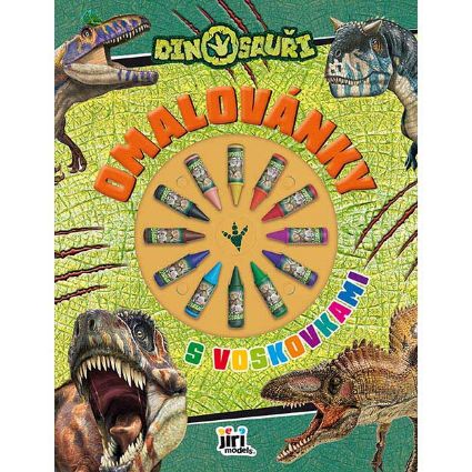 Obrázek Omalovánky s voskovkami Dinosauři