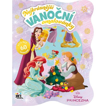 Obrázek Nejkrásnější vánoční omalovánky se samolepkami Disney Princezny