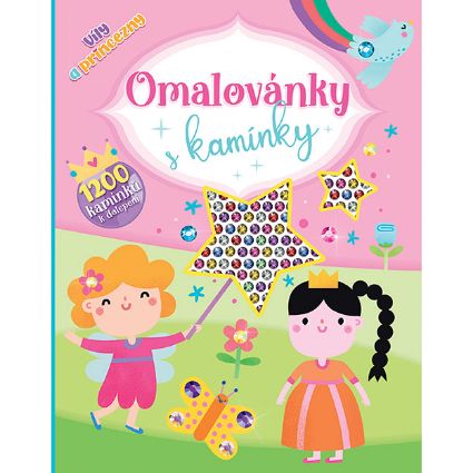 Obrázek Omalovánky s kamínky Víly a princezny