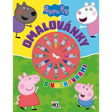 Obrázek Omalovánky s voskovkami Prasátko Peppa