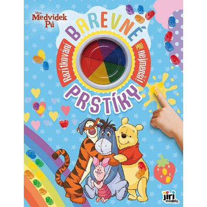 Obrázek Barevné prstíky Medvídek Pú