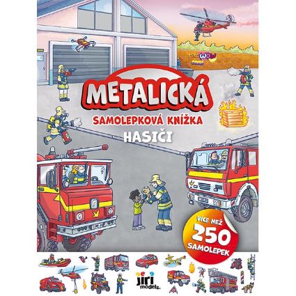 Obrázek Metalická samolepková knížka Hasiči