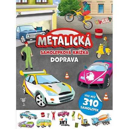Obrázek Metalická samolepková knížka Doprava