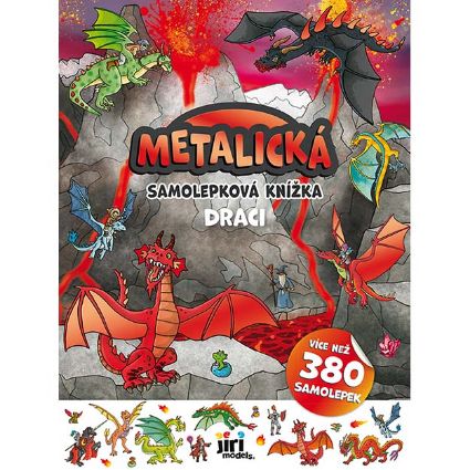 Obrázek Metalická samolepková knížka Draci