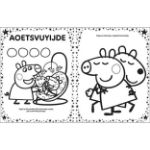 Obrázek 100 samolepek s omalovánkami Prasátko Peppa