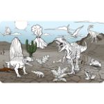 Obrázek Paint with water again and again Dinosaurs