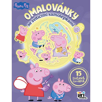 Obrázek Omalovánky se svítícími samolepkami Prasátko Peppa