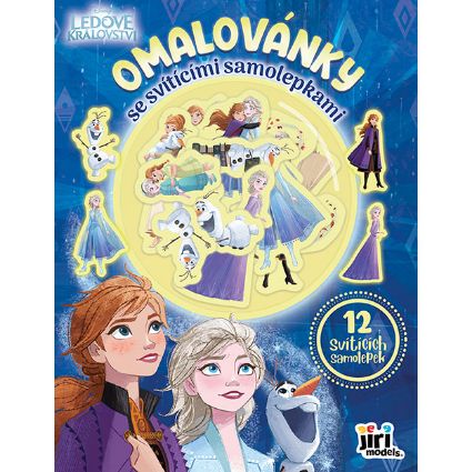 Obrázek Omalovánky se svítícími samolepkami Ledové království